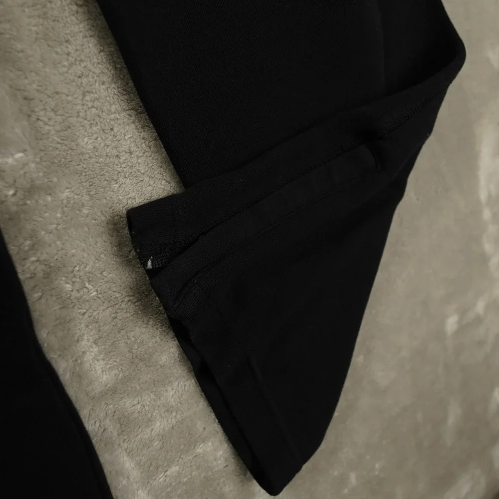 Gymshark Straight Leg Ankle Zip‎ Knit Sweatpants Men's Small Black Gym Training